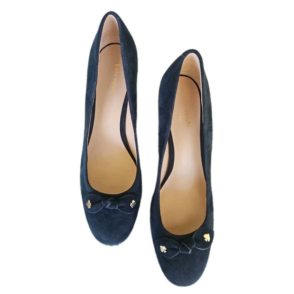 Kate Spade Benice  Blue Suede Pumps Size 8.5 NEW